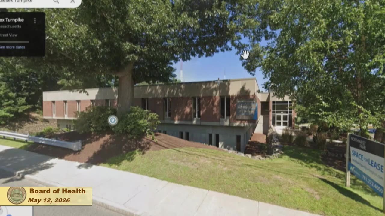 Street-level view of building at Middlesex Turnpike