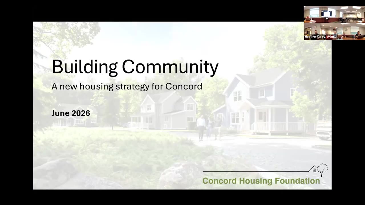 Title slide: Building Community housing strategy