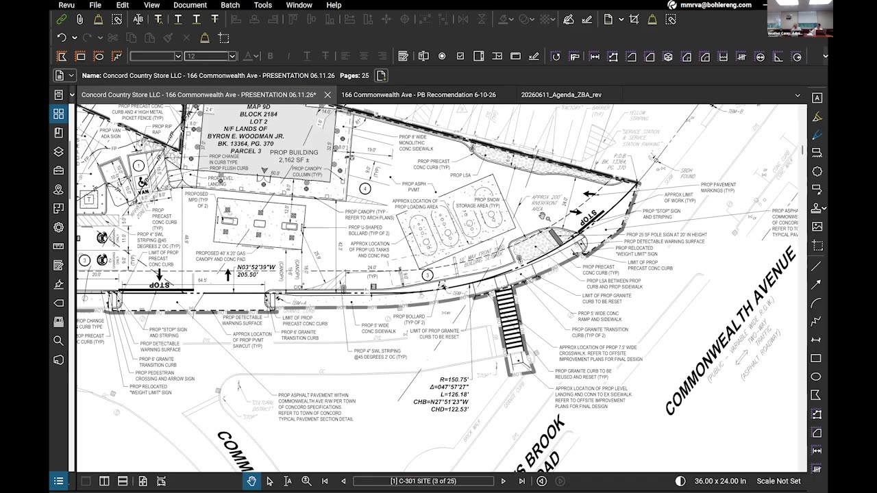 Close-up site plan detail with labels and dimensions