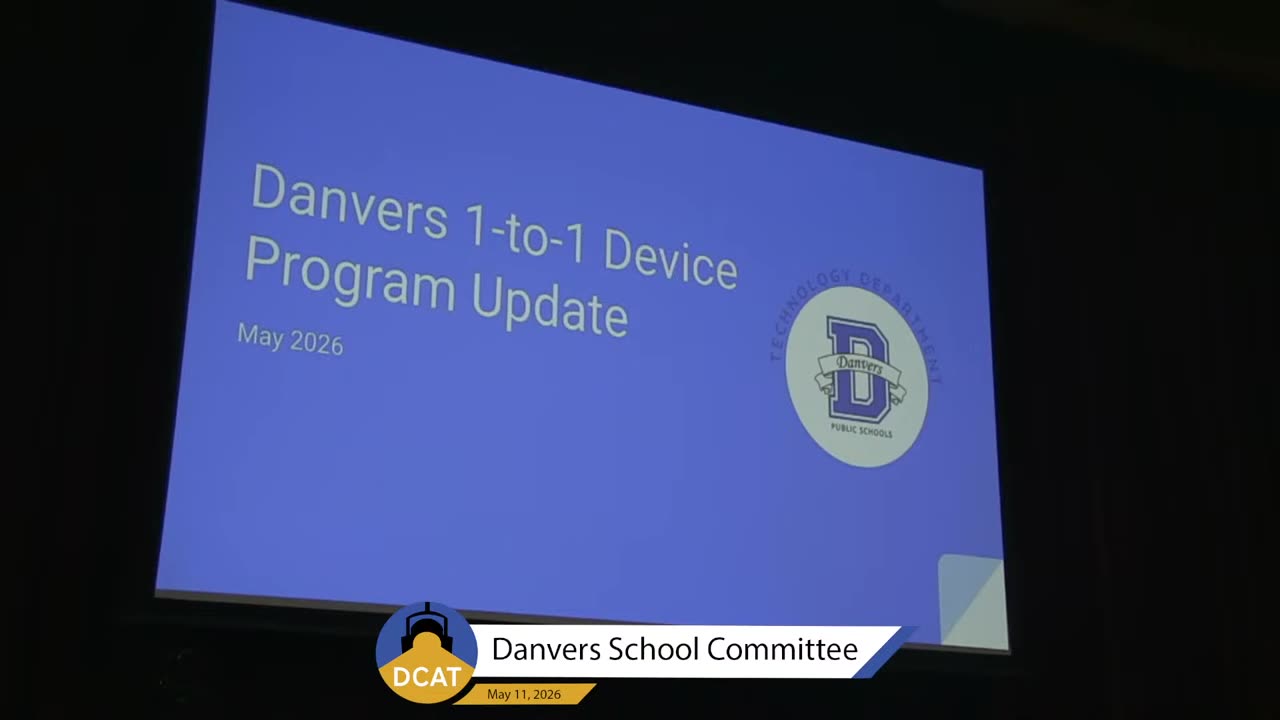 Danvers 1-to-1 Device Program Update title slide