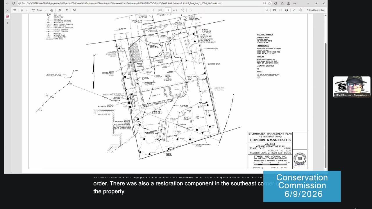Stormwater management and wetland permitting site plan
