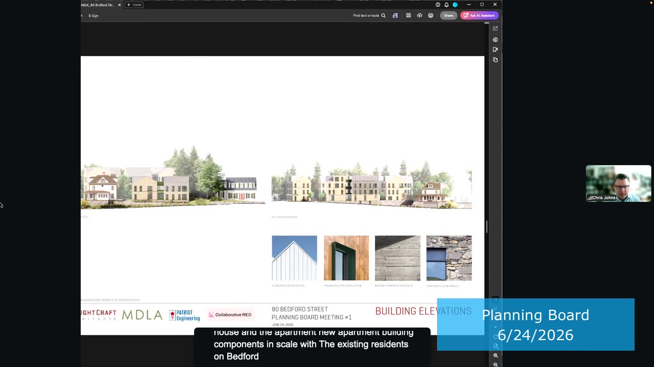 Building elevations for 80 Bedford Street