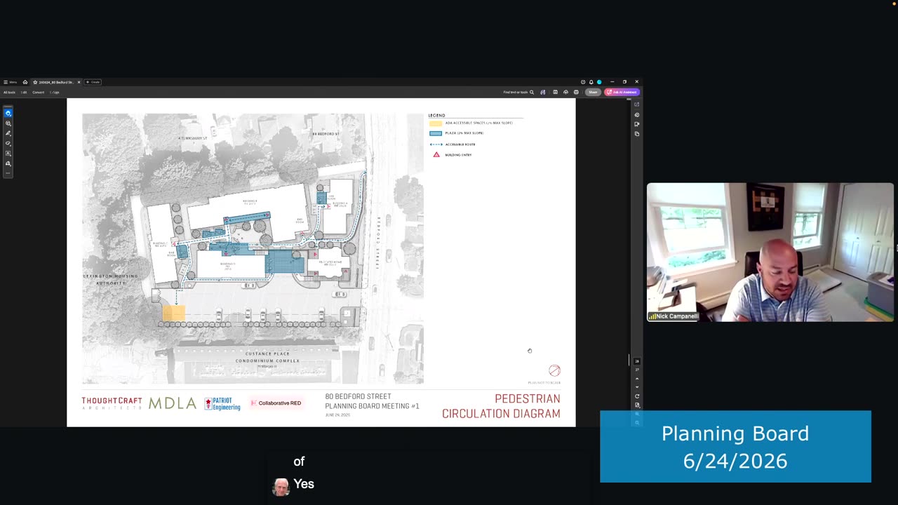 Pedestrian circulation diagram