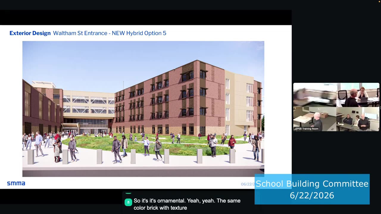 New Hybrid Option 5 Waltham St entrance rendering