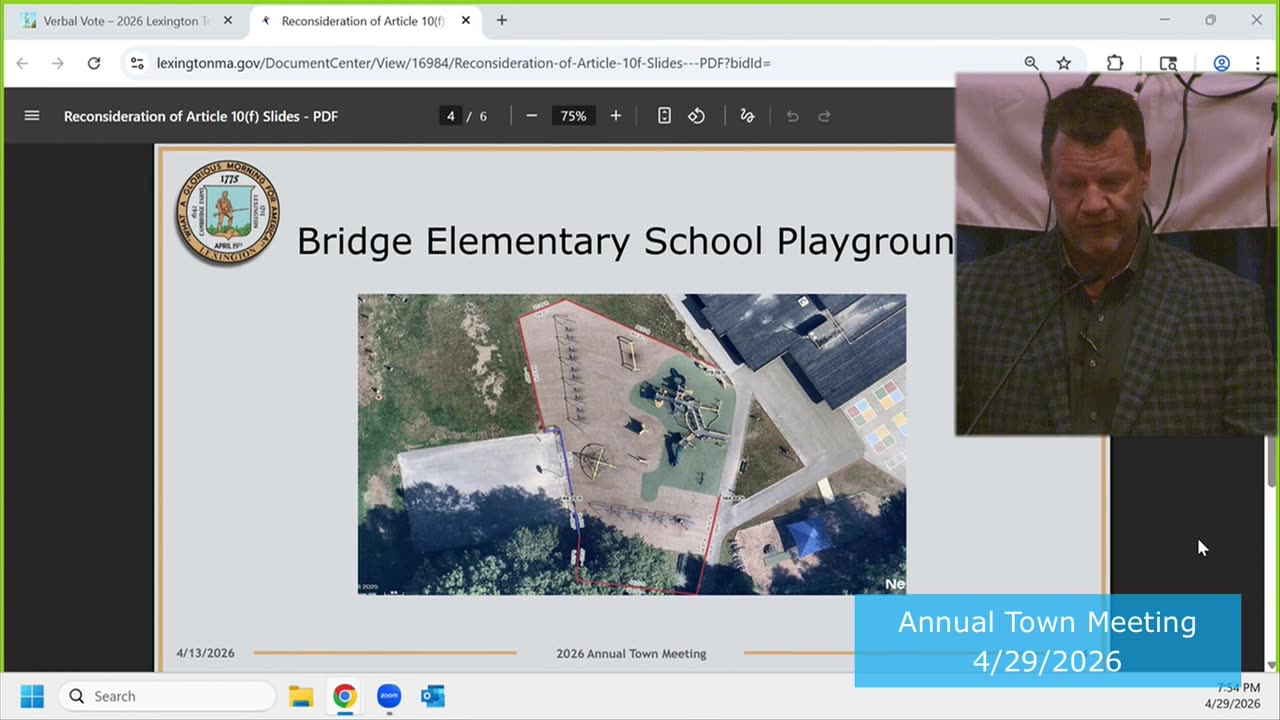 Bridge Elementary School Playground aerial site plan