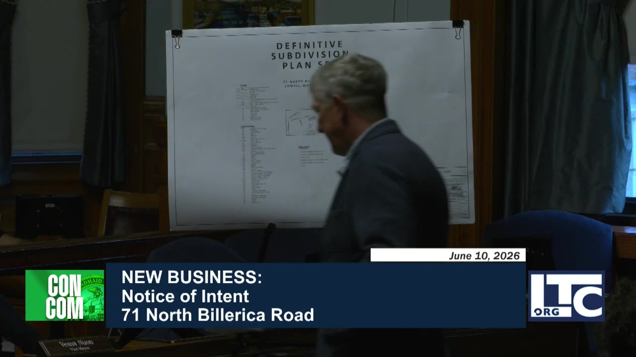 Definitive subdivision plan document on display