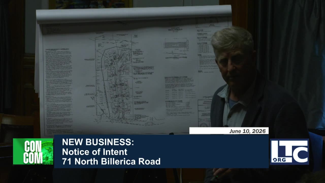 Detailed subdivision site plan for 71 North Billerica Road