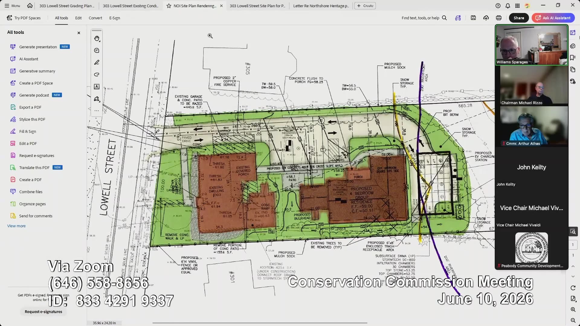 Detailed grading and site layout plan