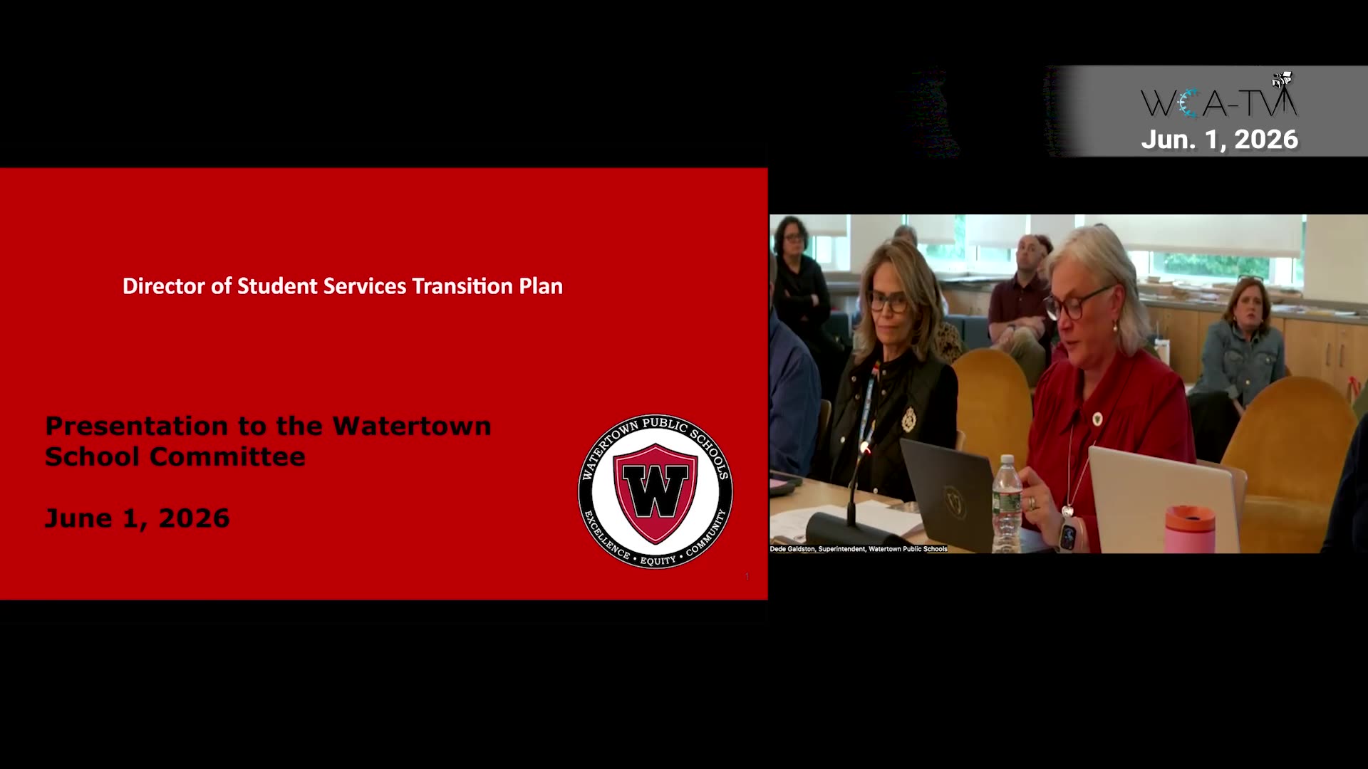 Director of Student Services Transition Plan title slide