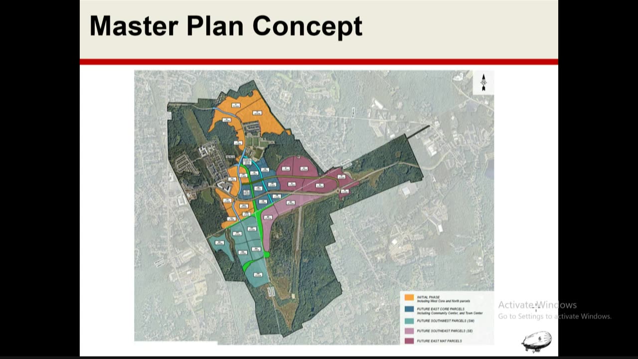 Master Plan Concept site phasing diagram