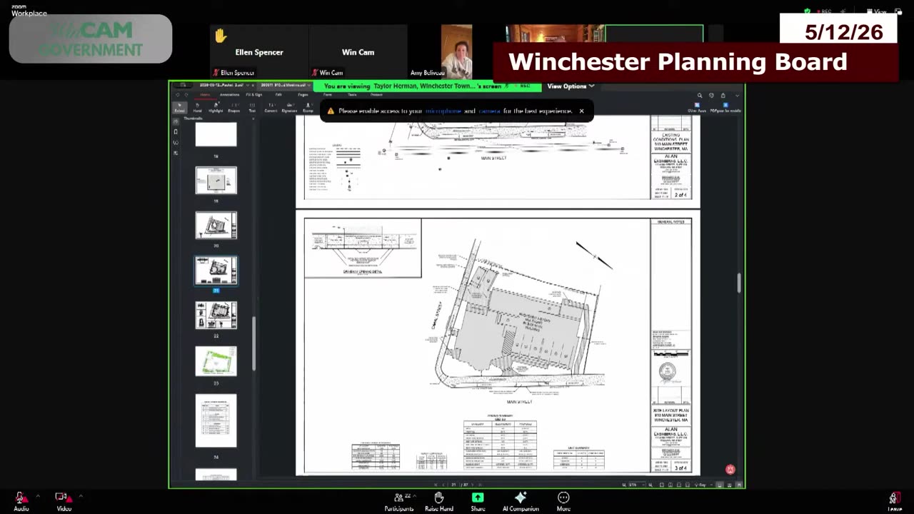 Site plan and architectural drawings with dimensions