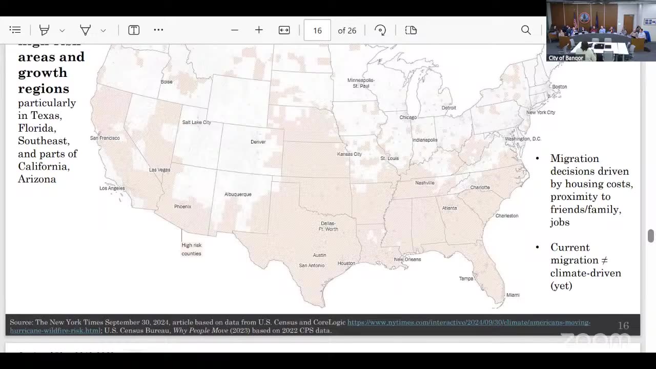 US map of high-risk areas and migration patterns