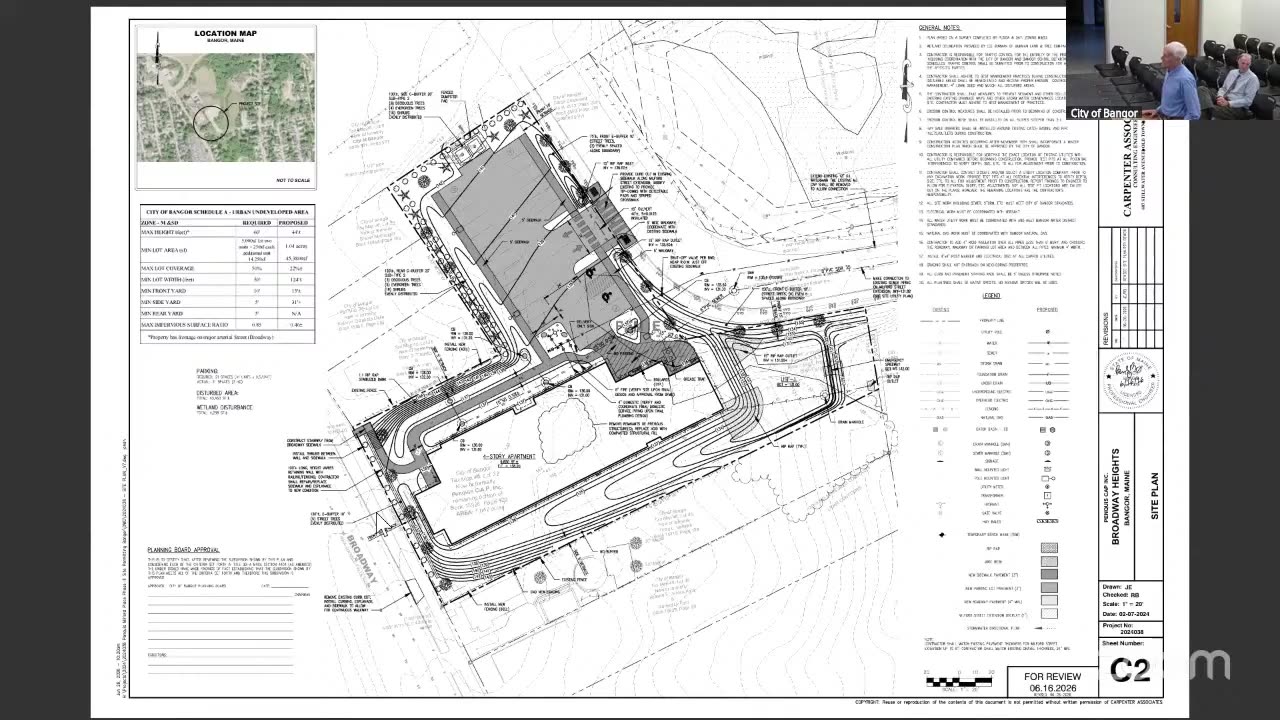 Site plan for Broadway Heights development