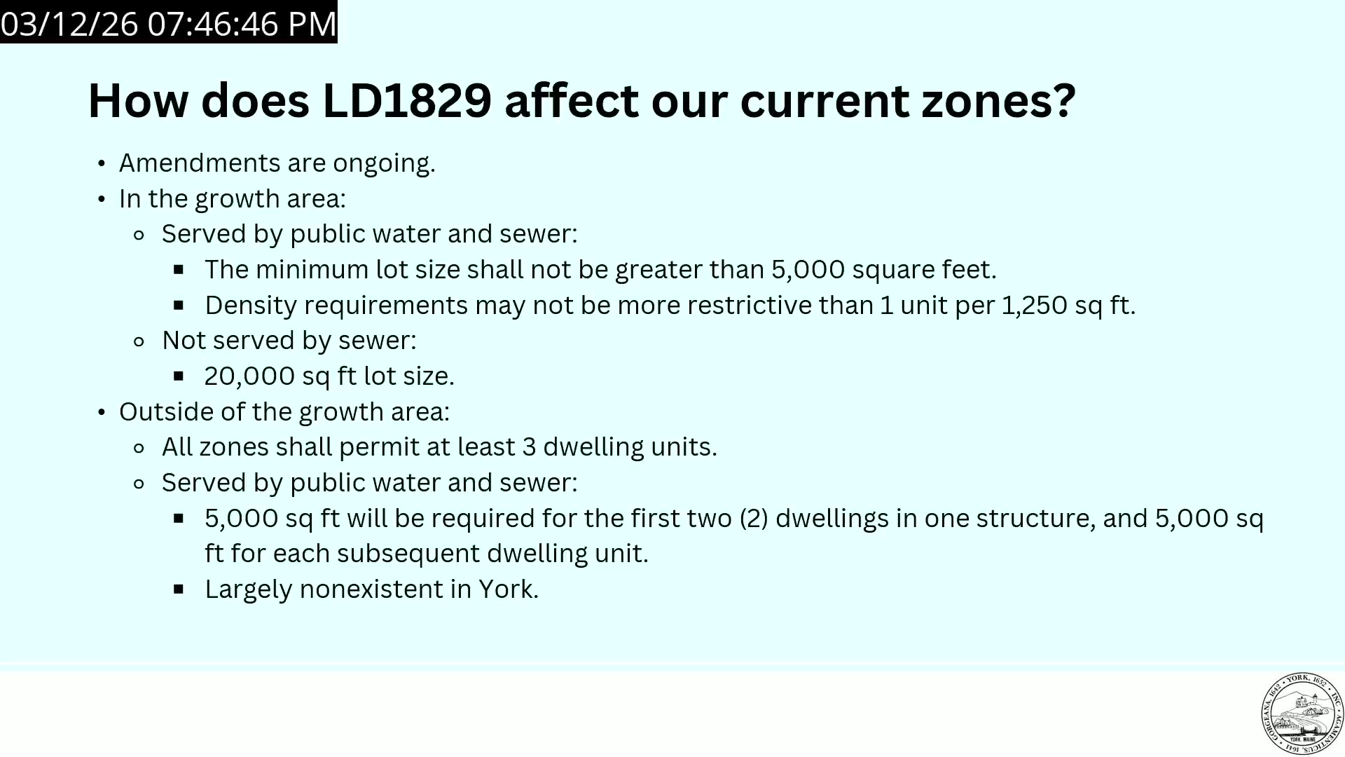 How LD1829 affects current zones