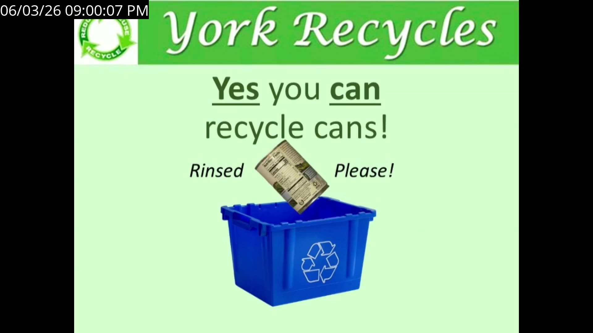 York Recycles: yes you can recycle cans