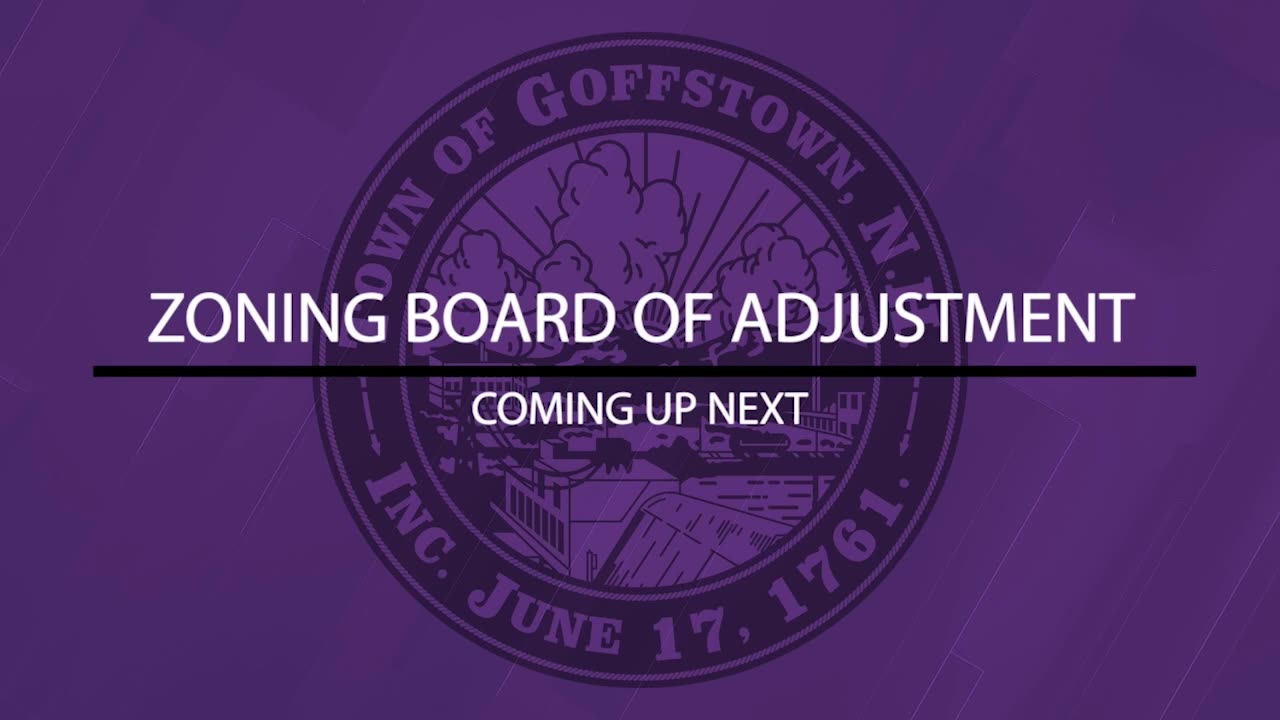 Zoning Board of Adjustment title slide
