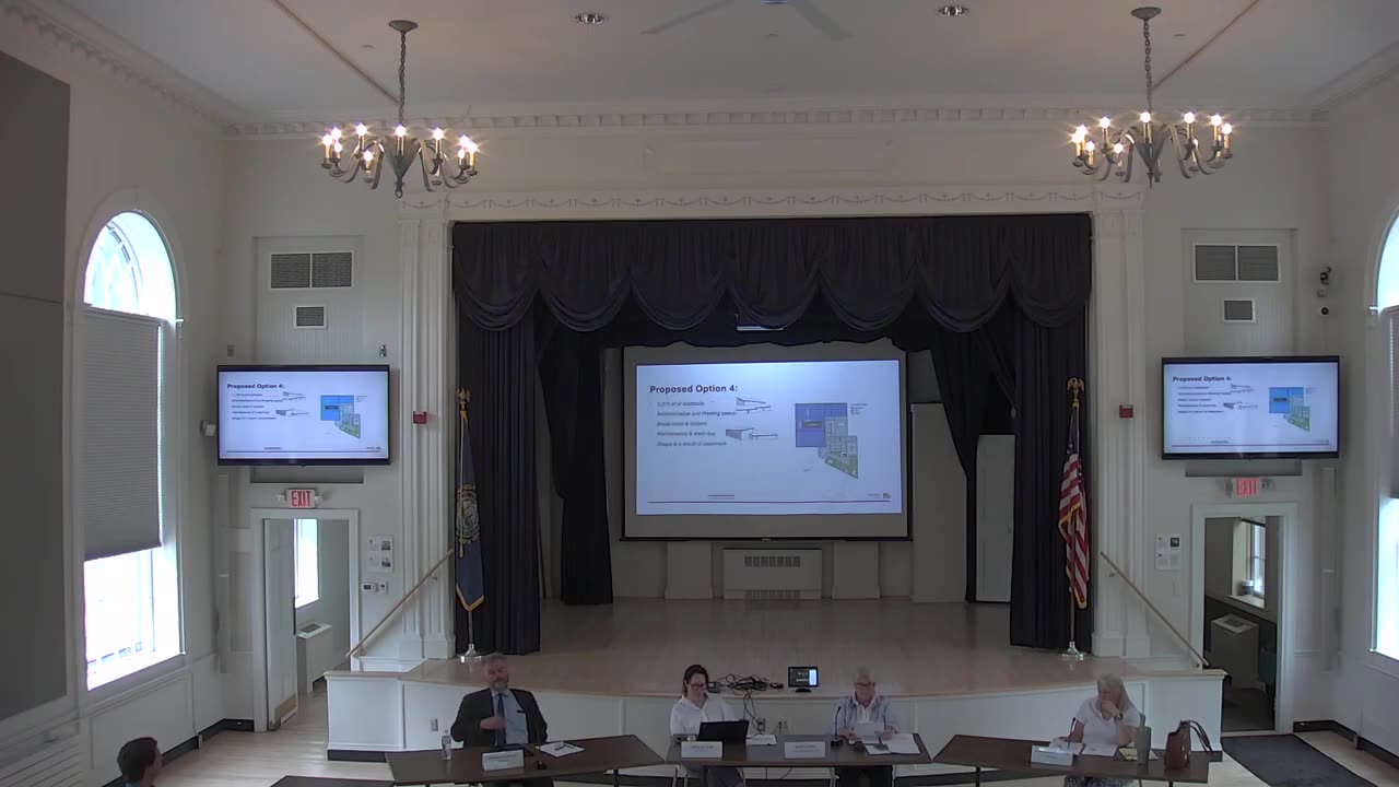 Proposed Option 4 site plan and improvements