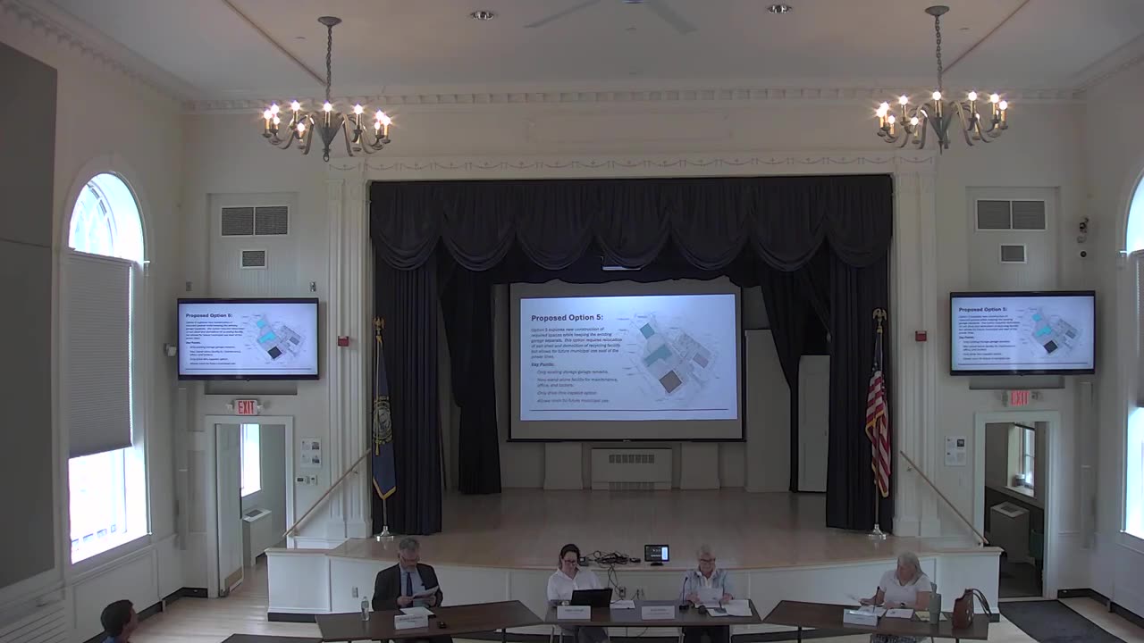 Proposed Option 5 site plan and key points