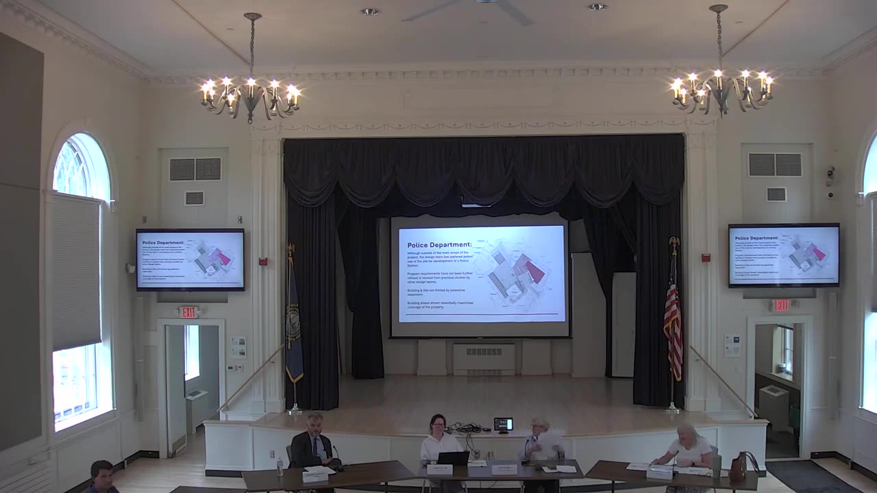 Police Department site plan and requirements