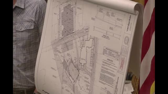 Architectural site plan with dimensions and labels