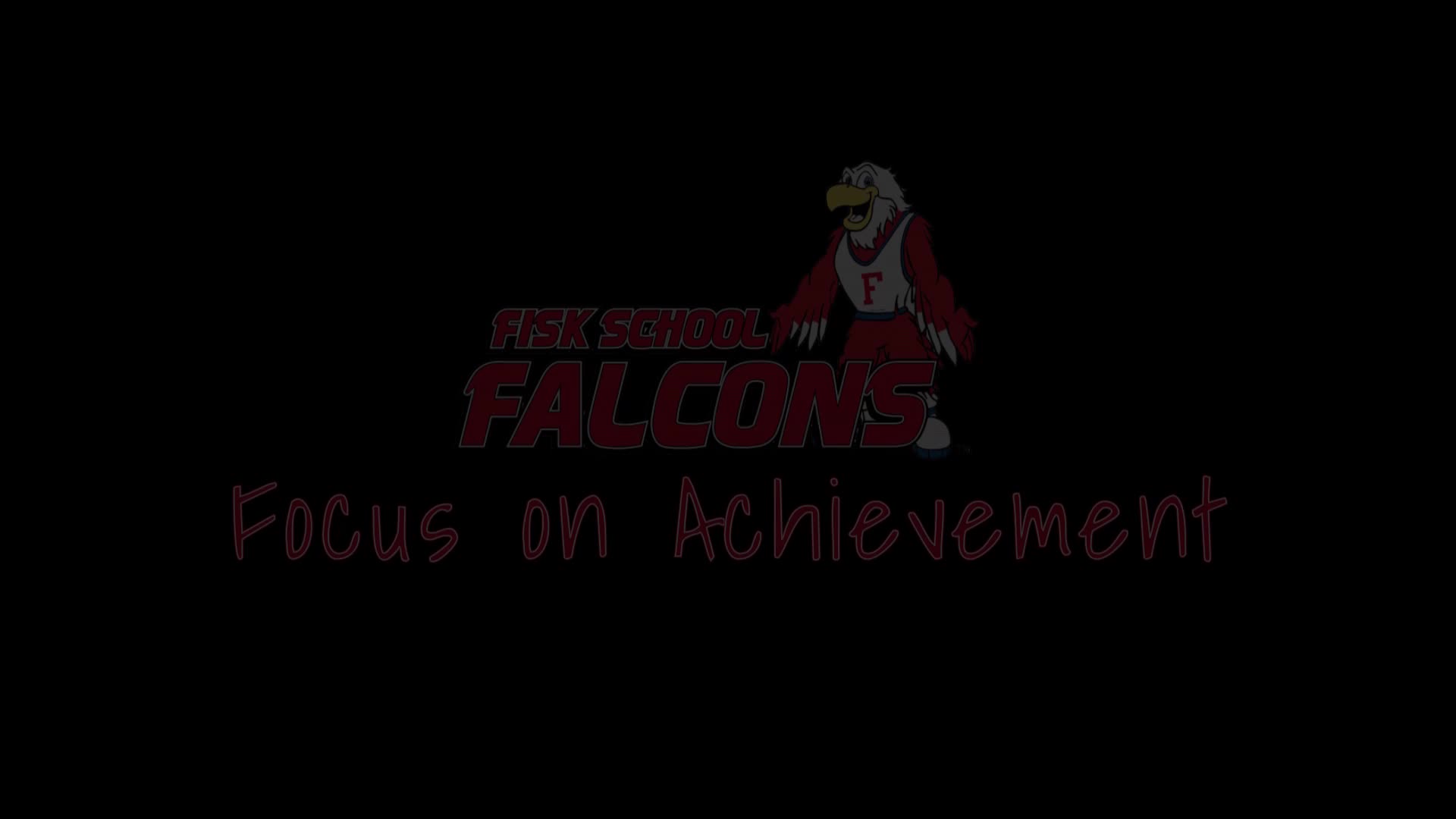 Fisk School Falcons logo with 'Focus on Achievement' text