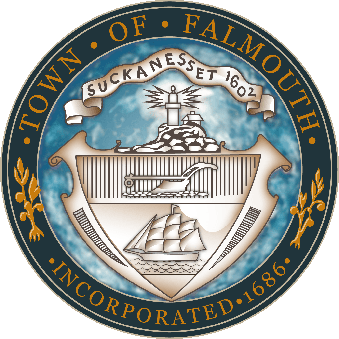 Town seal of Falmouth