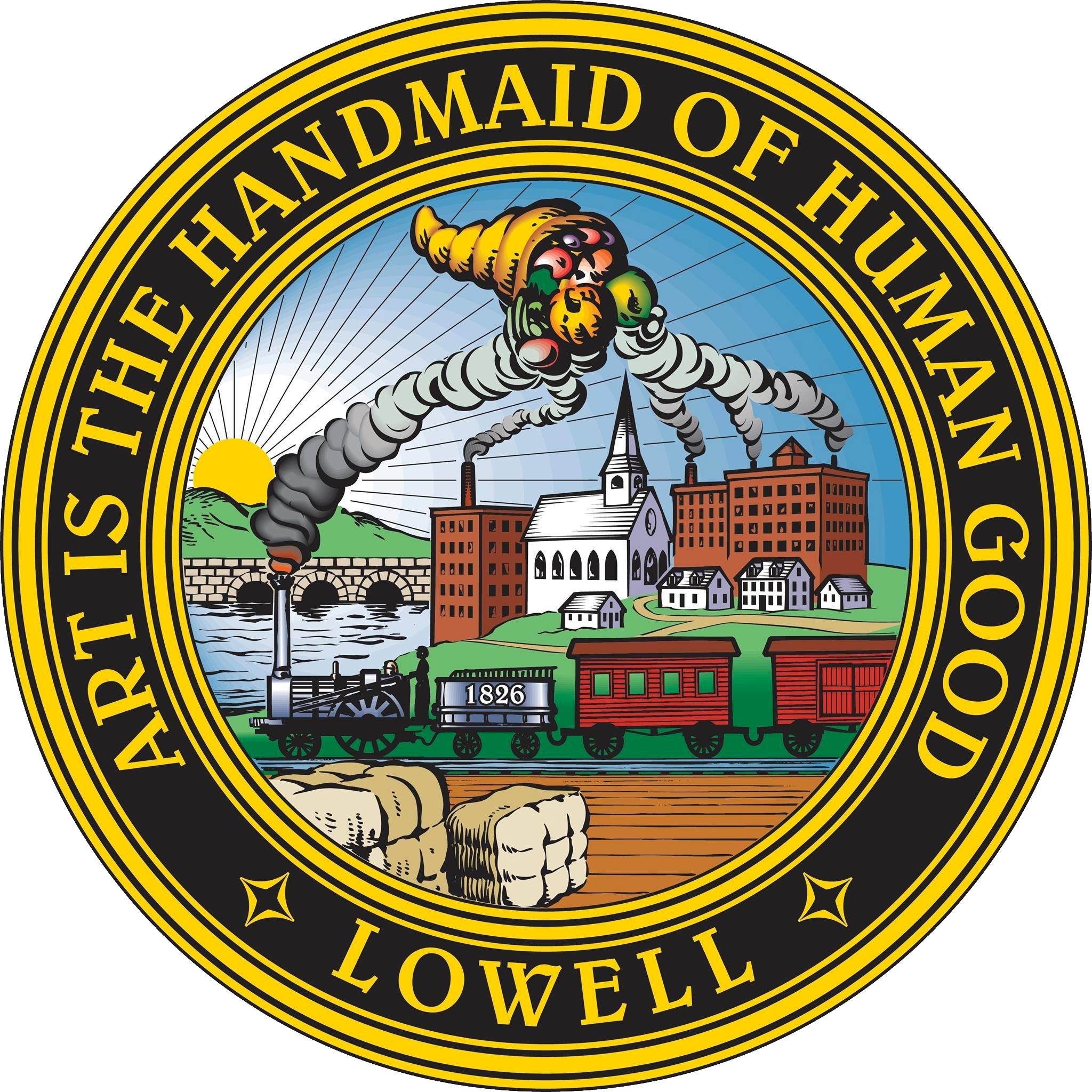 Town seal of Lowell